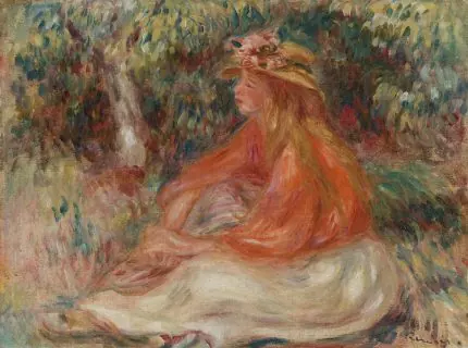 Renoir Şapkalı Genç Kadın