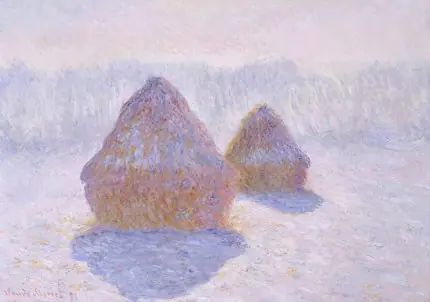 Monet Karda Saman Yığınları