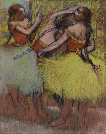 Degas Dinlenen İki Balerin