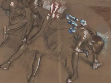 Degas Balerin Eskizi