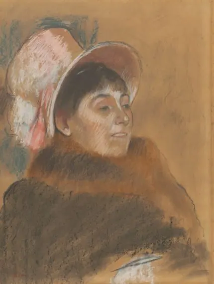 Degas Şapkalı Kadın Portresi