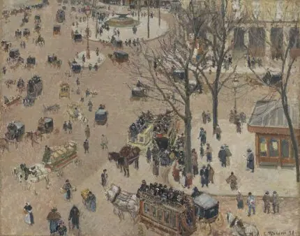 Pissarro Kuş Bakışı Paris Meydanı
