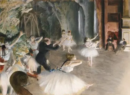 Degas Sahnede Bale Provası