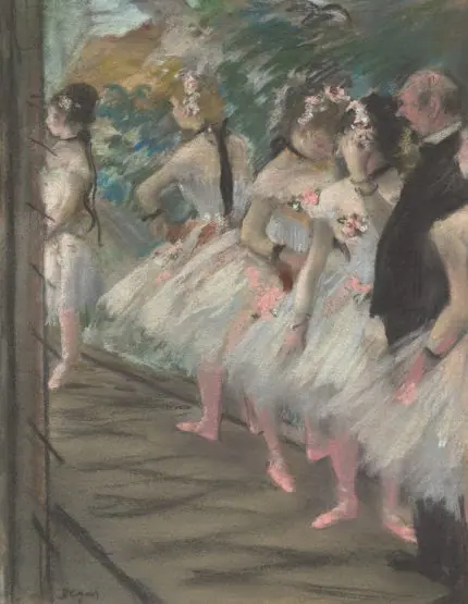 Degas Sahne Kenarındaki Balerinler