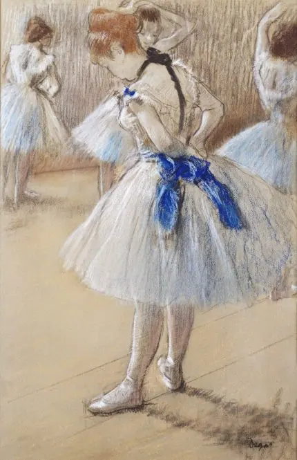 Degas Mavi Kuşaklı Balerin