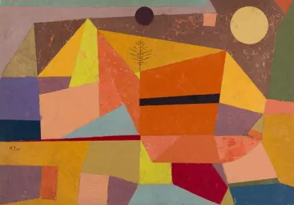 Klee Renkli Geometrik Kompozisyon