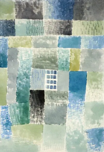 Klee Mavi Yeşil Kareler