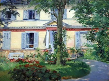 Manet Bahçedeki Ev