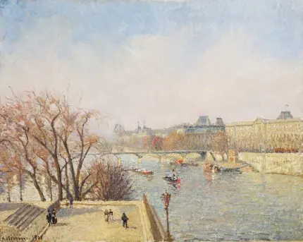 Pissarro Paris Seine Kıyısı