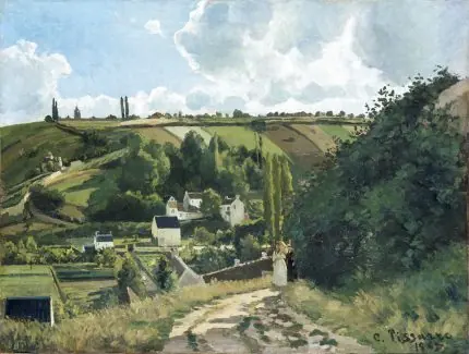 Pissarro Tepe Yolu Manzarası