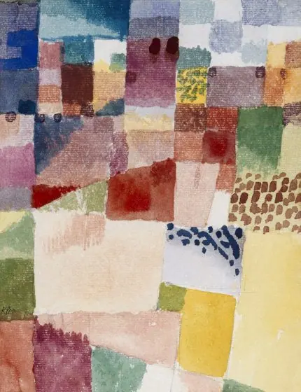 Klee Pastel Kareler Soyut