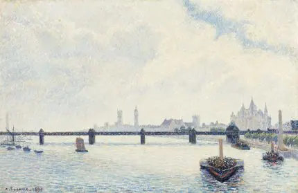 Pissarro Londra Charing Cross Köprüsü