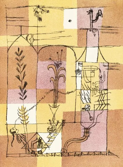 Klee Soyut Bahçe Çizimi