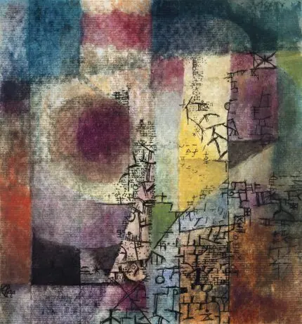 Klee Renkli Daire Soyut