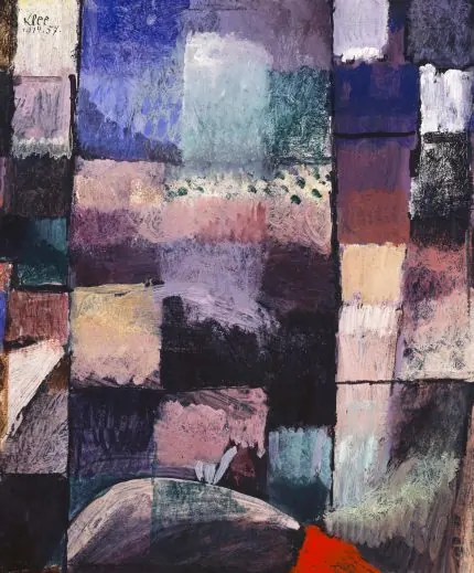 Klee Mor Kareler Soyut