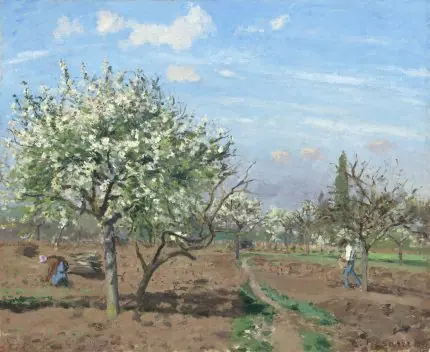 Pissarro Çiçek Açan Meyve Bahçesi