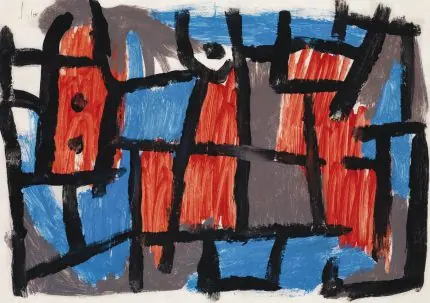 Klee Kırmızı Mavi Izgara