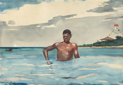 Winslow Homer Denizde Yüzücü