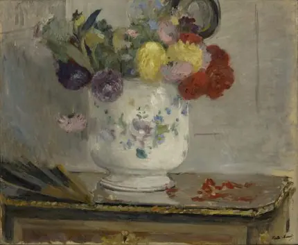 Berthe Morisot Vazoda Çiçekler