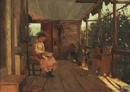 Winslow Homer Verandada Kız