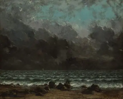 Courbet Fırtınalı Deniz