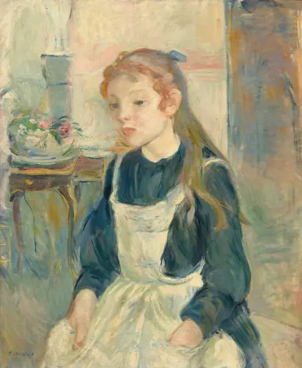 Morisot Önlüklü Genç Kız