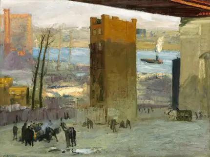 Bellows Köprü Altında Kış