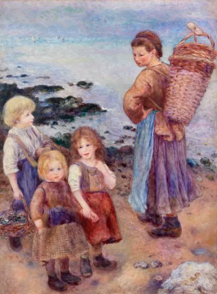 Renoir Deniz Kıyısında Çocuklar
