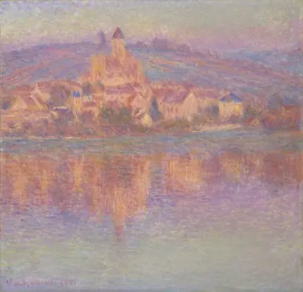 Monet Vétheuil Gün Batımı
