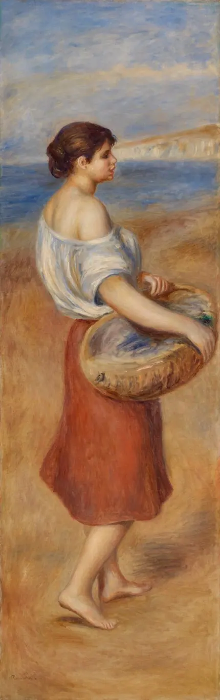 Renoir Sepetli Genç Kız