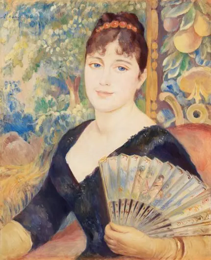 Renoir Yelpazeli Kadın