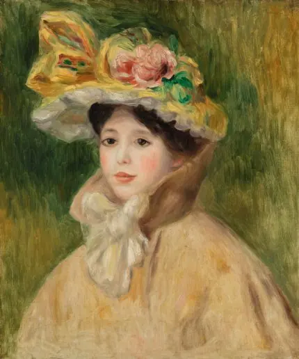 Renoir Şapkalı Genç Kız