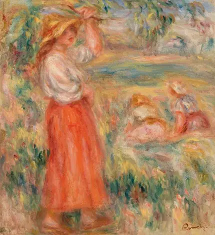 Renoir Kırda Genç Kız