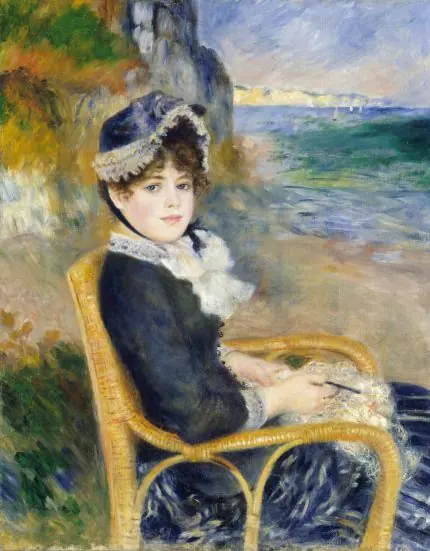 Renoir Deniz Kıyısında Kadın