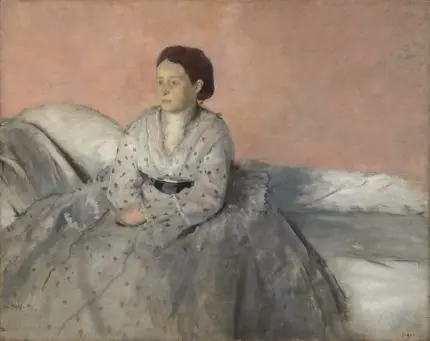 Degas Gri Elbiseli Kadın