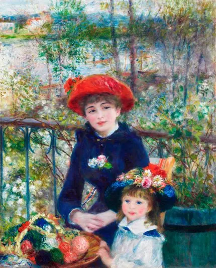 Renoir Terasta İki Kız Kardeş