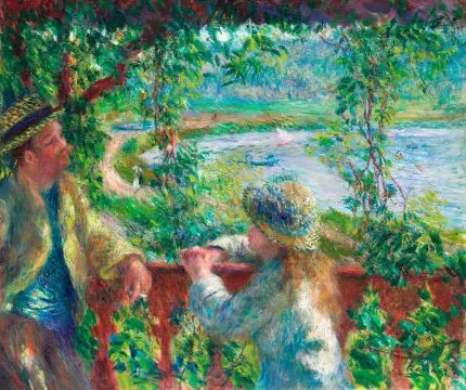 Renoir Nehir Kıyısında Bahçe