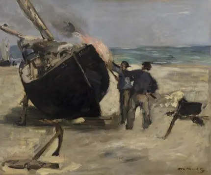 Manet Kıyıda Tekne