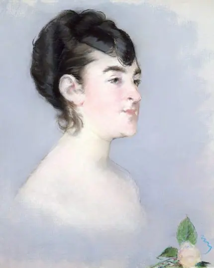 Manet Pastel Kadın Portresi