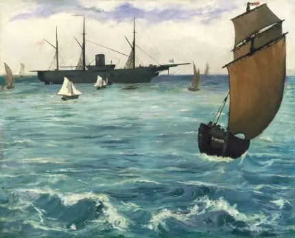 Manet Açık Denizde Yelkenli