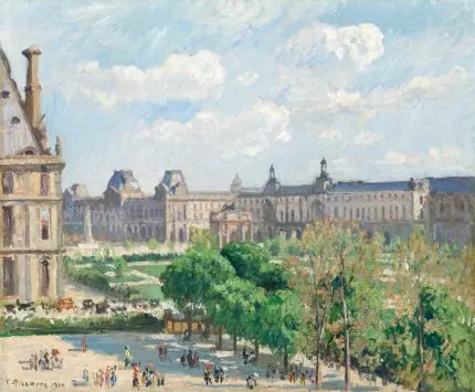 Pissarro Paris Louvre Manzarası