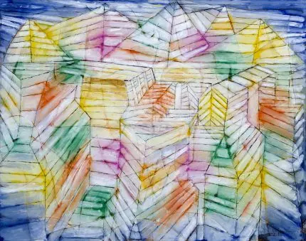 Klee Renkli Soyut Kompozisyon