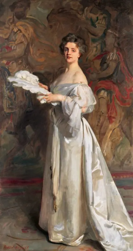 Sargent Beyaz Elbiseli Kadın Kahverengi Tonlarda