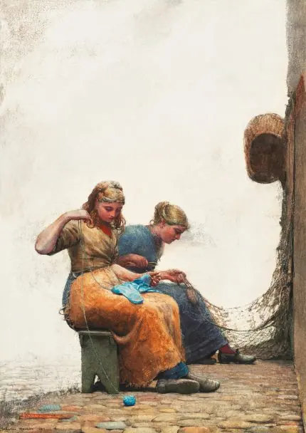 Winslow Homer Ağ Ören Kadınlar