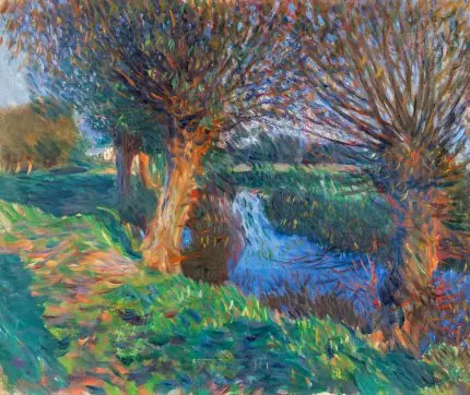 Sargent Söğütlü Nehir Kıyısı
