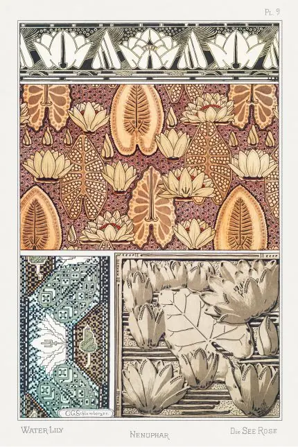 Verneuil Nilüfer Bordür Deseni
