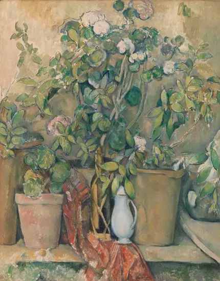 Cézanne Saksıda Çiçekler