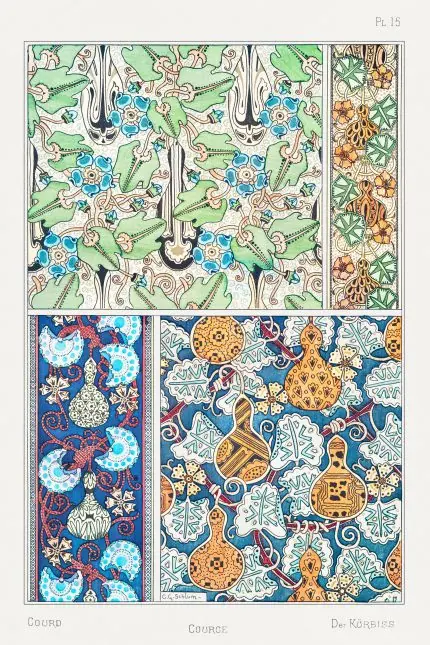Verneuil Yeşil Yaprak Deseni