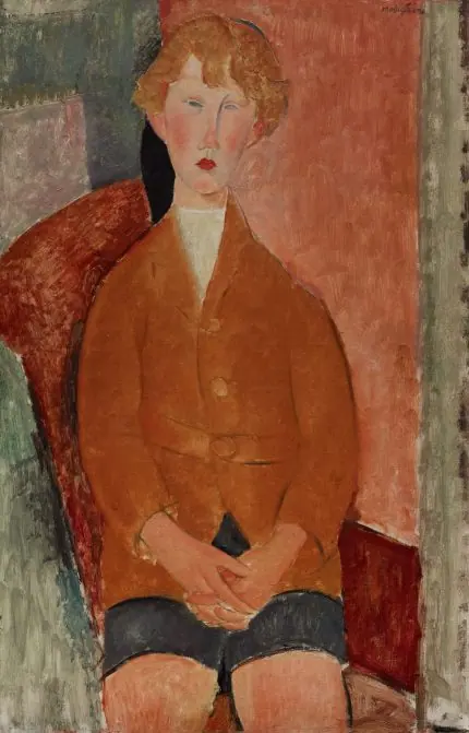 Modigliani Kırmızı Koltukta Portre