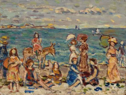Prendergast Deniz Kıyısında Gezinti
